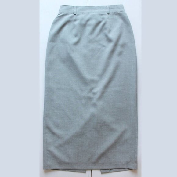 VINTAGE Elegant Green Maxi Skirt Size 7 - Picture 2 of 12